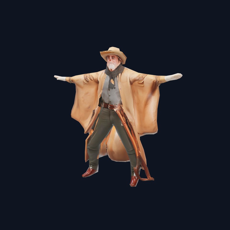 Western Cowboy Outfit model pack